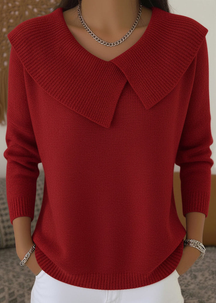 סוודר חג מולד נשי עם כיס - סברינה