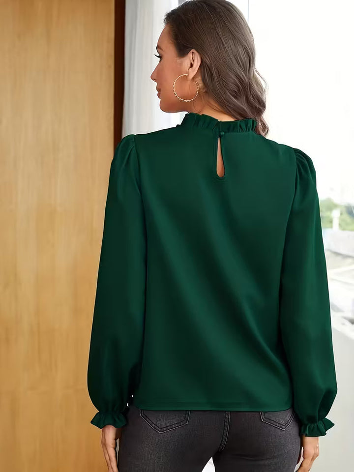 אורליה – חולצה בעיצוב עם שולי ושרוולים רחבים