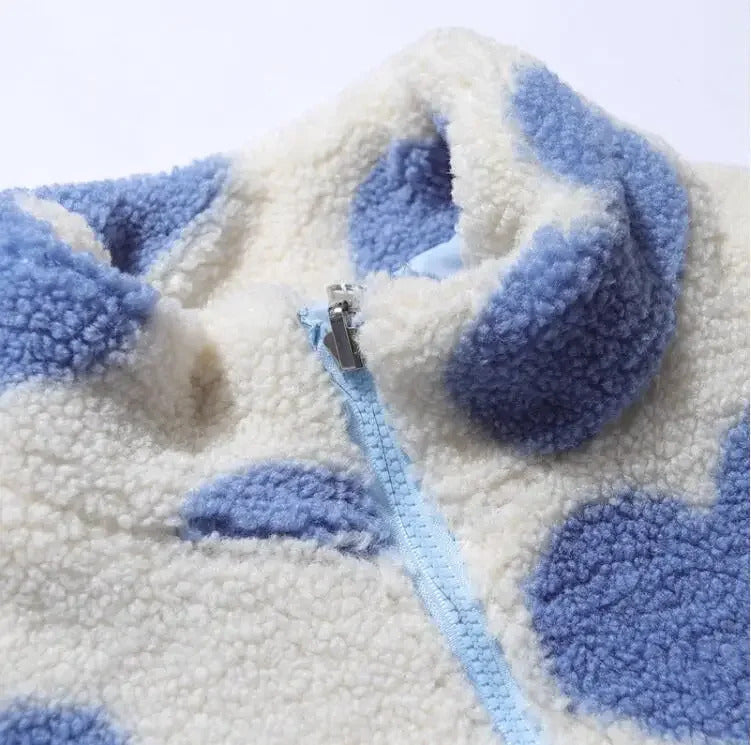 מעיל דו-צדדי עם לבבות - אנלי