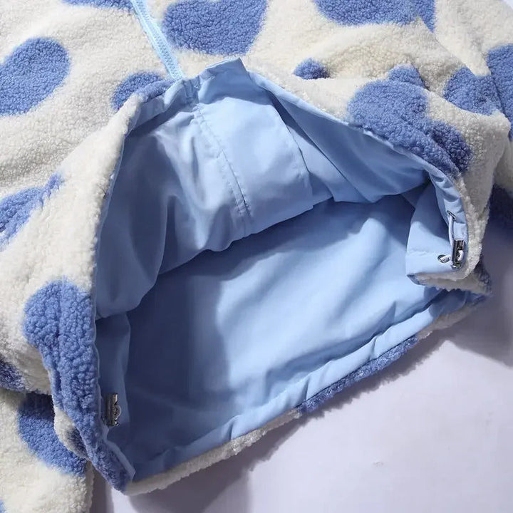 מעיל דו-צדדי עם לבבות - אנלי