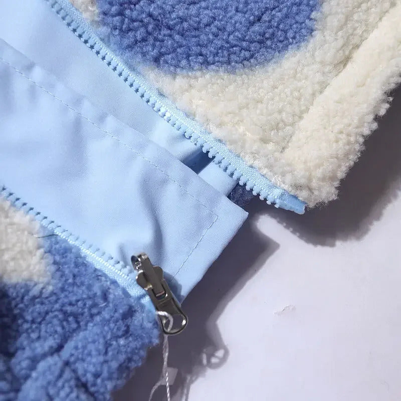 מעיל דו-צדדי עם לבבות - אנלי